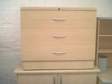 3 Drawer Maple Optiplan Units -each drawer takes 15 buckets - i.e. 3 rows of 5.  3 Drawer R1,200  2 Drawer available at R750