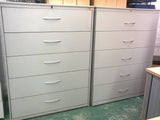 5 Drawer white optiplan units.  Each drawer takes 3 rows of 5 buckets.  i.e. the Tidy File system.  R2,200