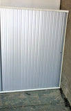 White Roller Door Credenzas - Silver door - 152 cm height x 120 cm width  R2,000 each
