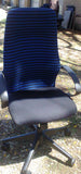 Geo Cloud - High Back - Blue & Black - Swivel Chair