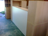 Reception Counter - Maple and White - 2 Towers